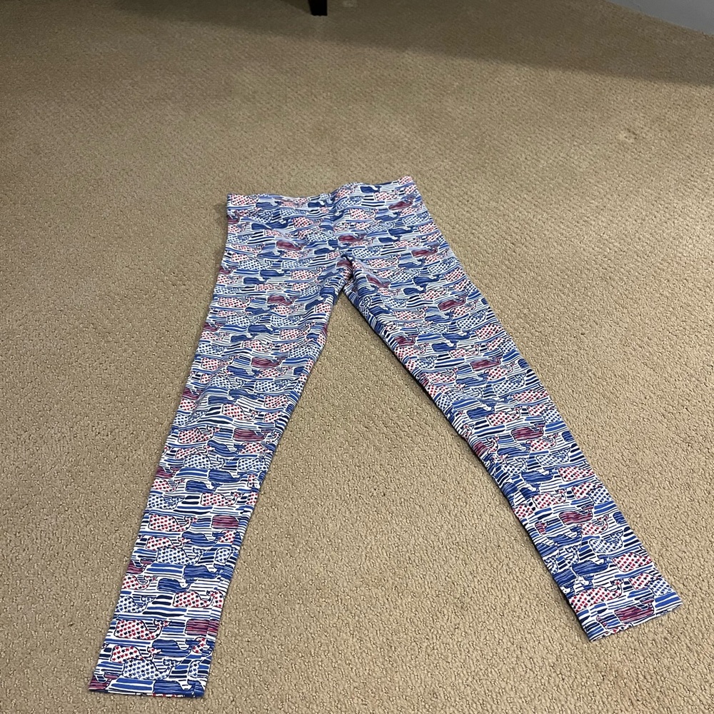 Kids Vineyard Vines red white and blue leggings. Super Soft!